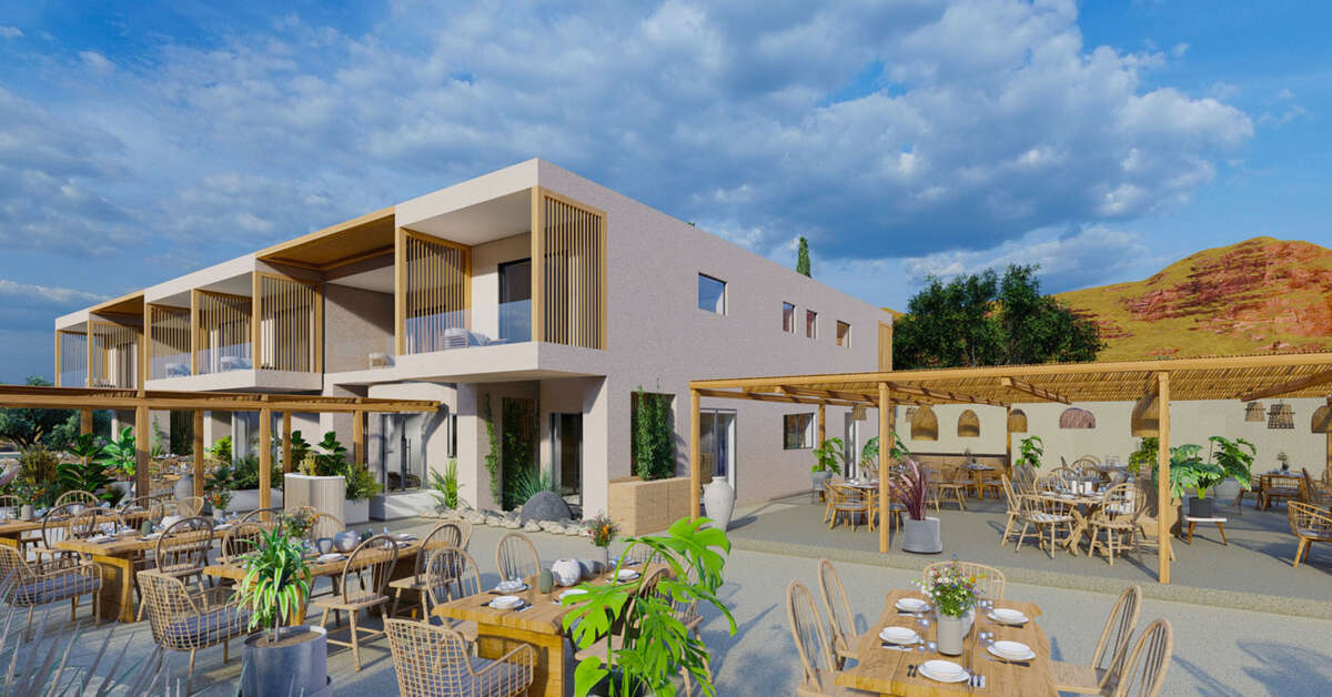 Een foto van het terras bij The Nest Resort