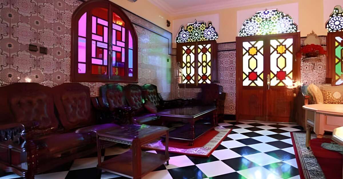 Een foto van het interieur van Riad Fatouma