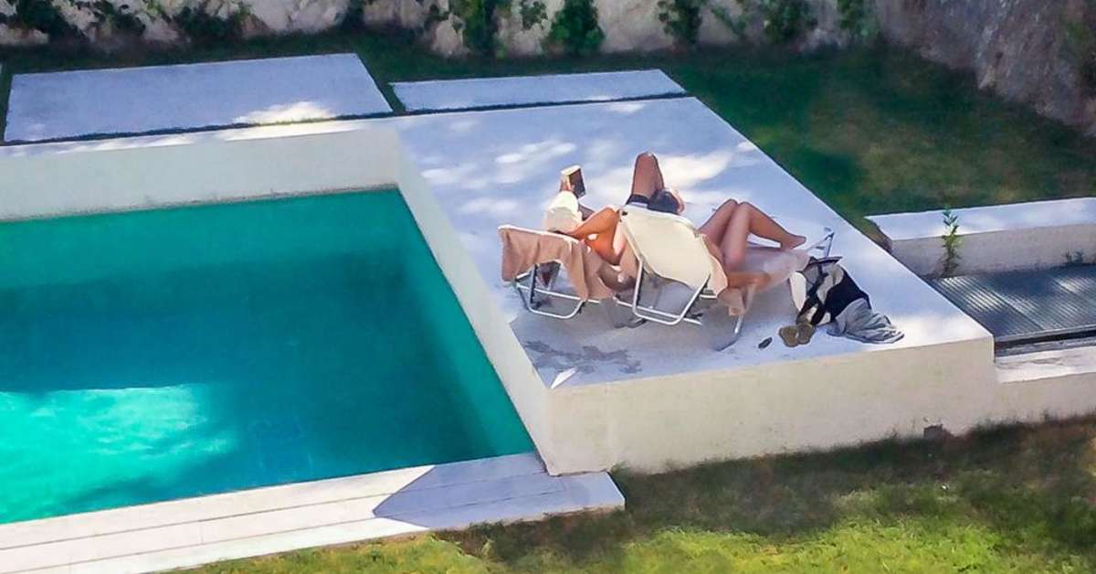 Een foto van het zwembad bij Semeli Boutique Hotel
