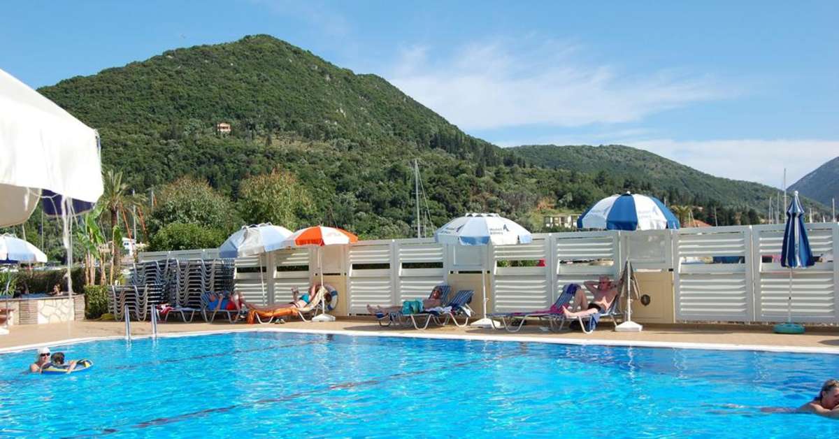 Een foto van het zwembad bij Hotel Athos