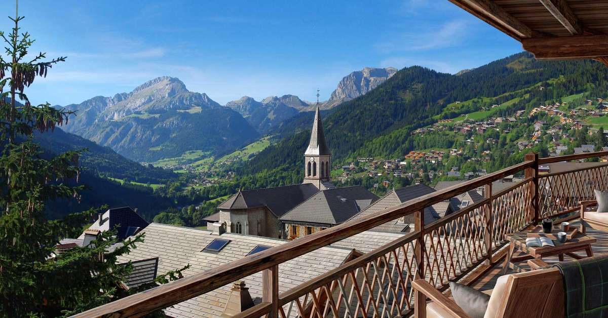 Een foto van de buitenkant van Residence Odalys Les Fermes de Chatel