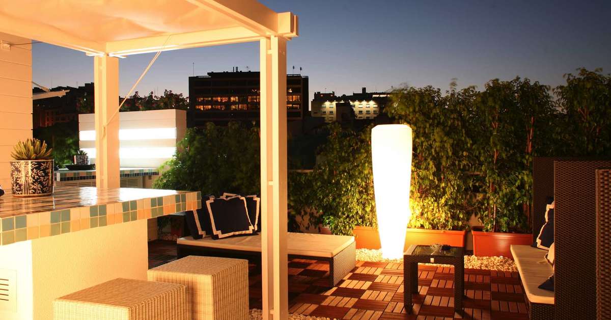 Een foto van het terras bij Hotel Lisboa Plaza