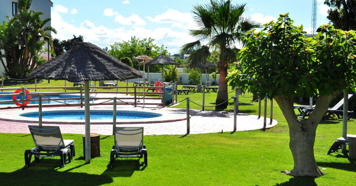 Een foto van het terras bij Hotel Pradillo Conil