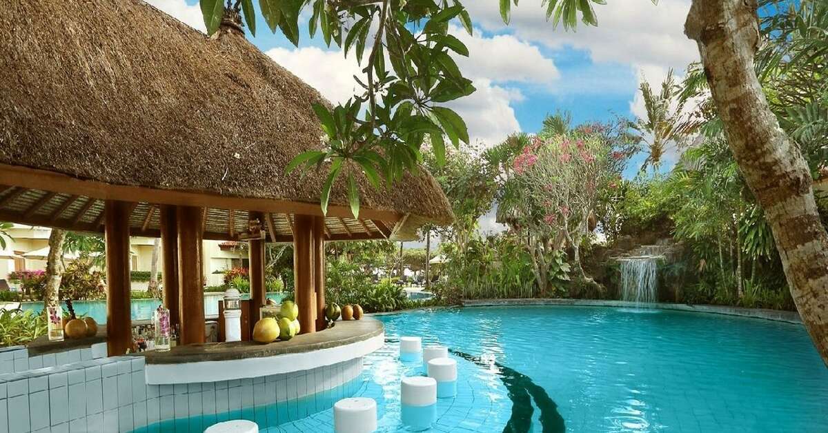 Een foto van het zwembad bij Grand Mirage Resort & Thalasso Bali