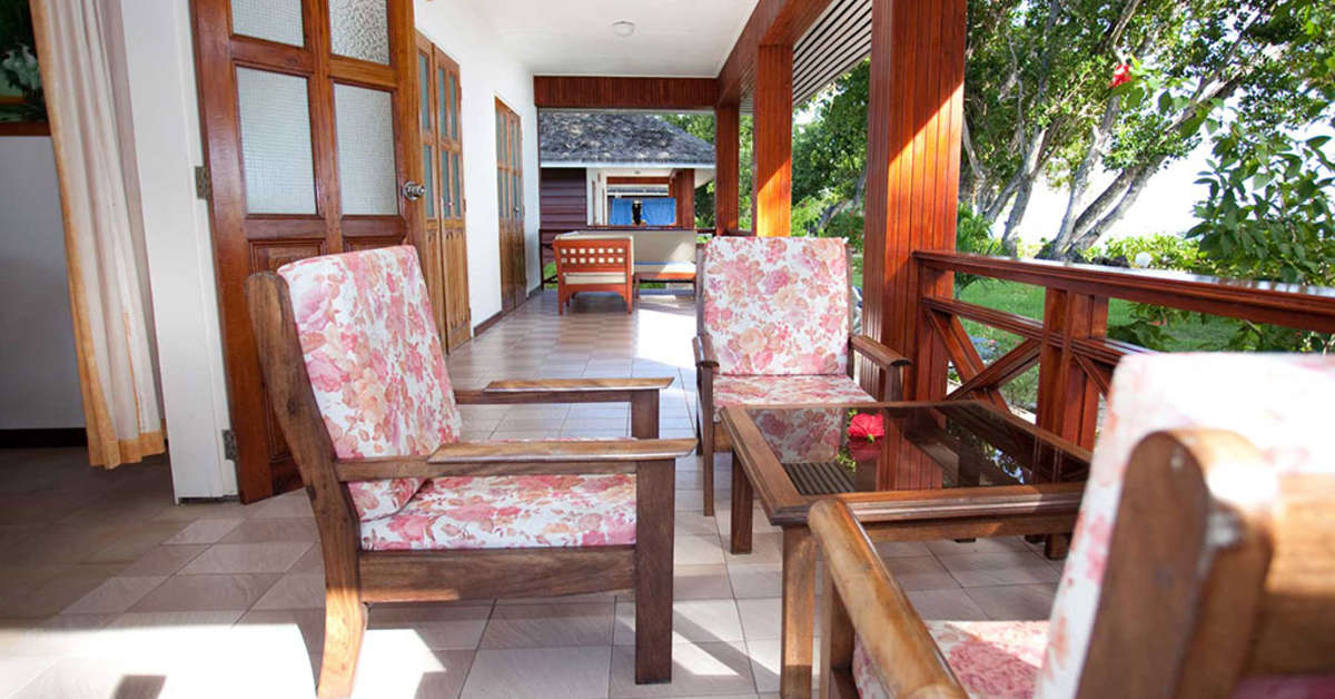 Een foto van de buitenkant van La Digue Island Lodge