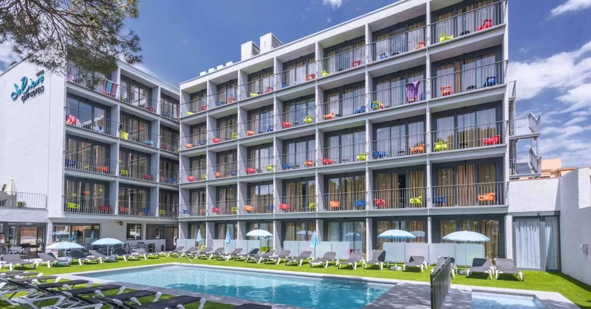 Een foto van een overzicht van Hotel GHT Sa Riera