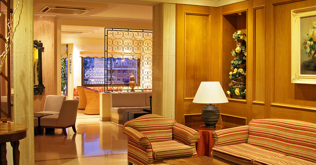 Een foto van het interieur van Hotel Casablanca