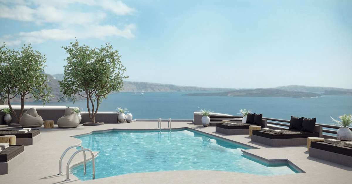 Ein Foto Mr & Mrs White Santorini