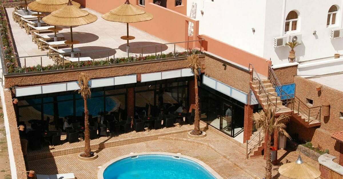 Een foto van het zwembad bij Omega Hotel Agadir