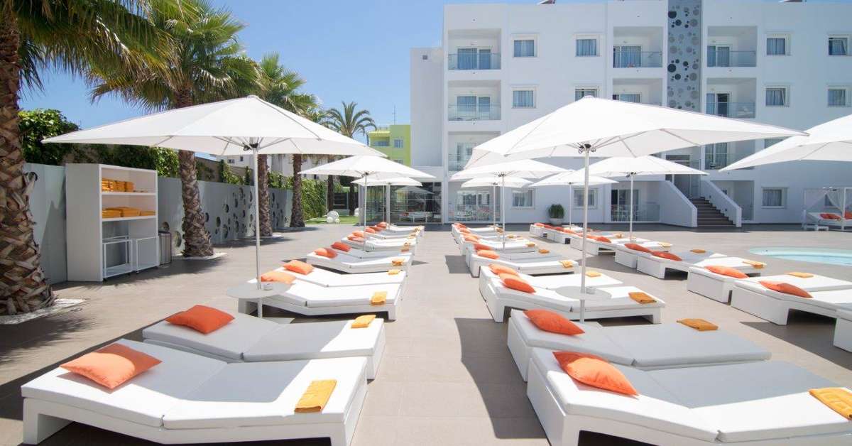 Ein Foto von der Terrasse im Ibiza Sun Apartments