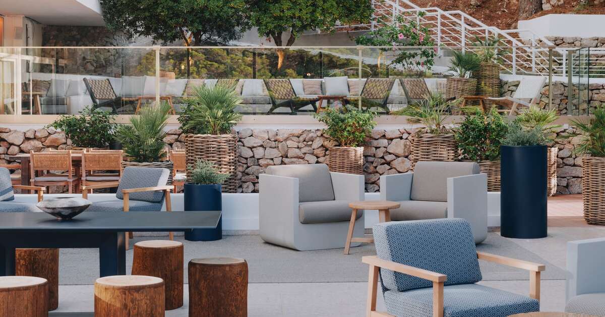 Een foto van het terras bij Hyde Ibiza