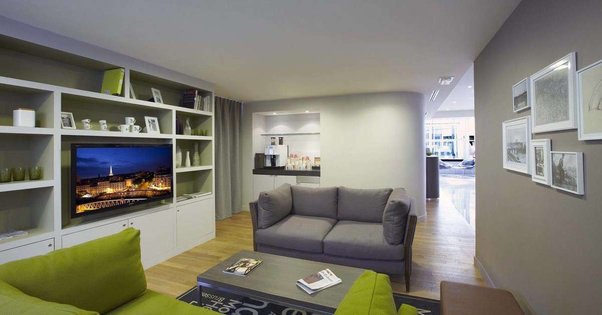Een foto van het interieur van Citadines Les Halles