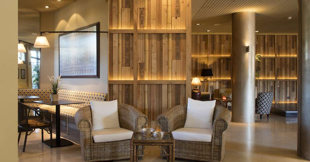 Een foto van het interieur van Hotel Luna Club