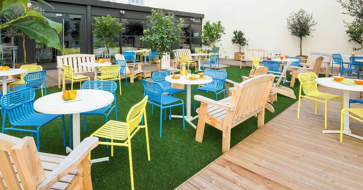 Een foto van het terras bij Ibis Styles Nice Centre Gare