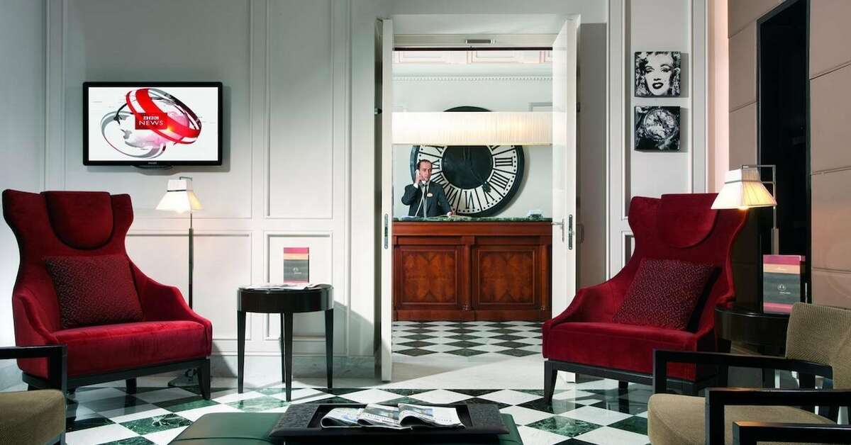 Een foto van het interieur van Hotel Mascagni & Luxury Dependance