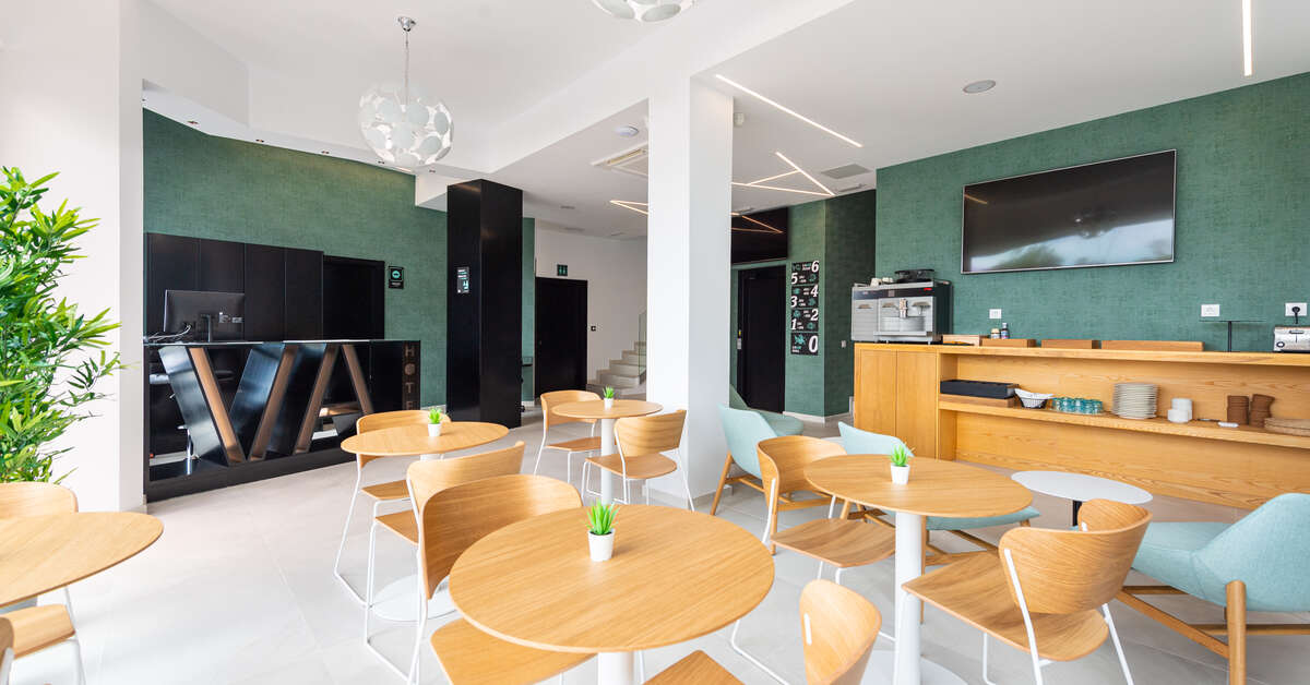 Een foto van het interieur van Hotel Puerto de La Luz