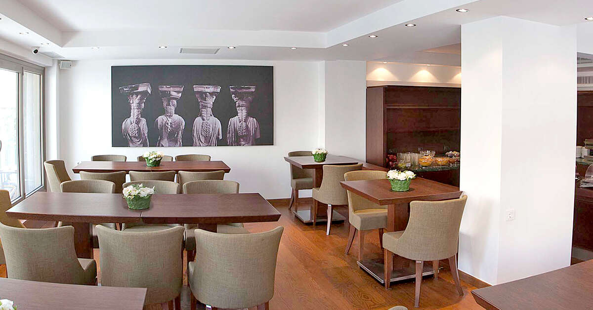 Een foto van de faciliteiten bij Hotel Plaka