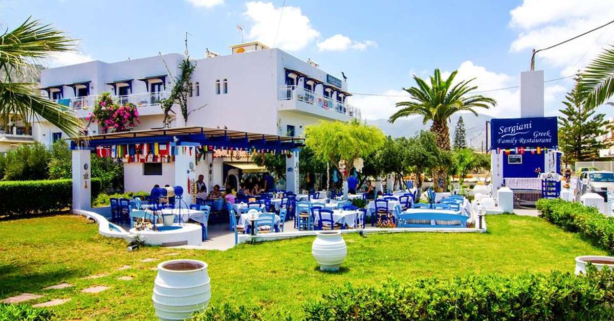 Een foto van het terras bij Sergiani Garden Hotel & Appartementen