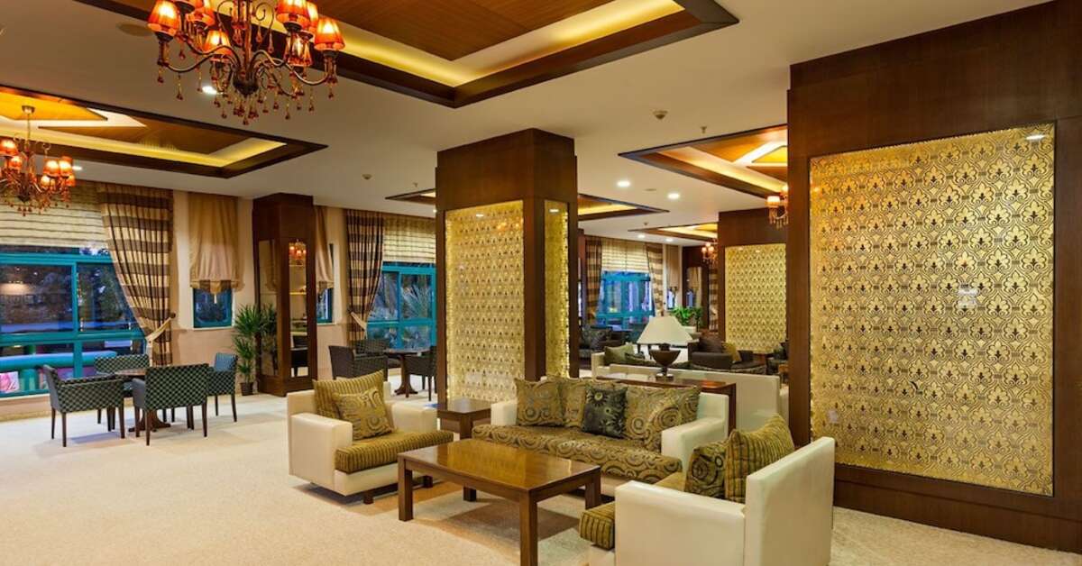 Een foto van het interieur van Hotel Dosi