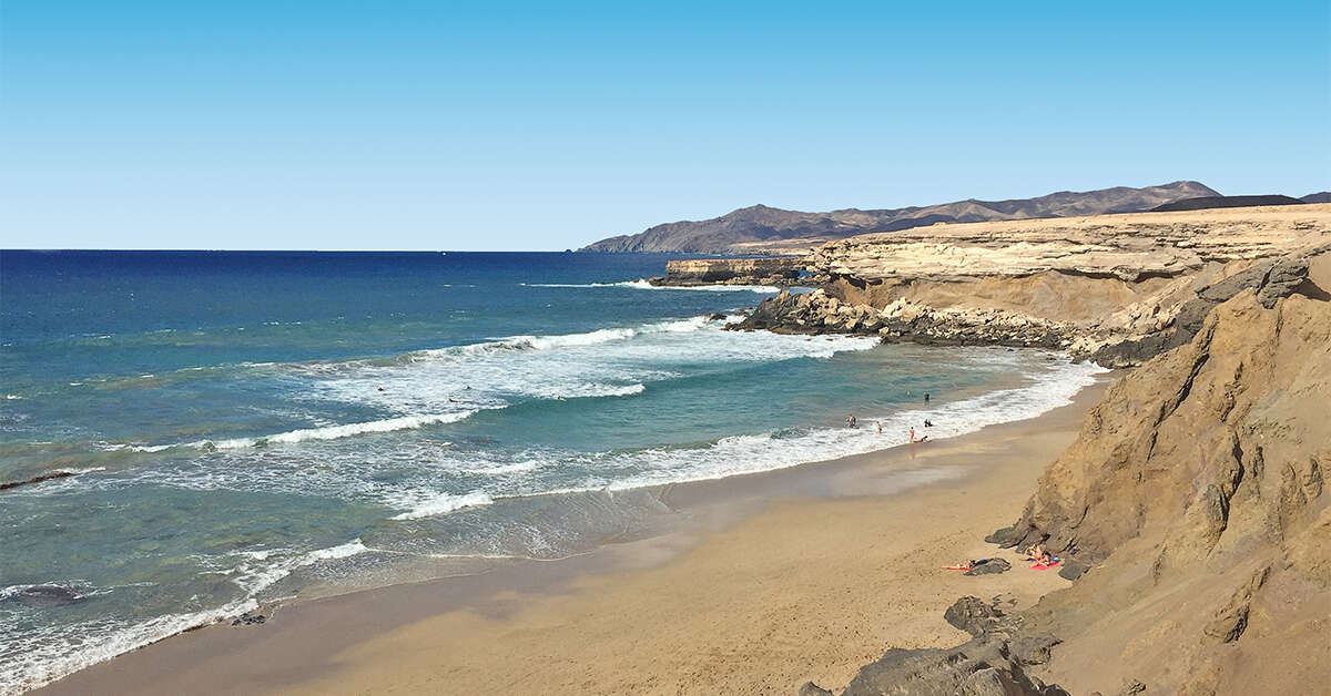 Een foto van het strand bij Bakour Fuerteventura La Pared