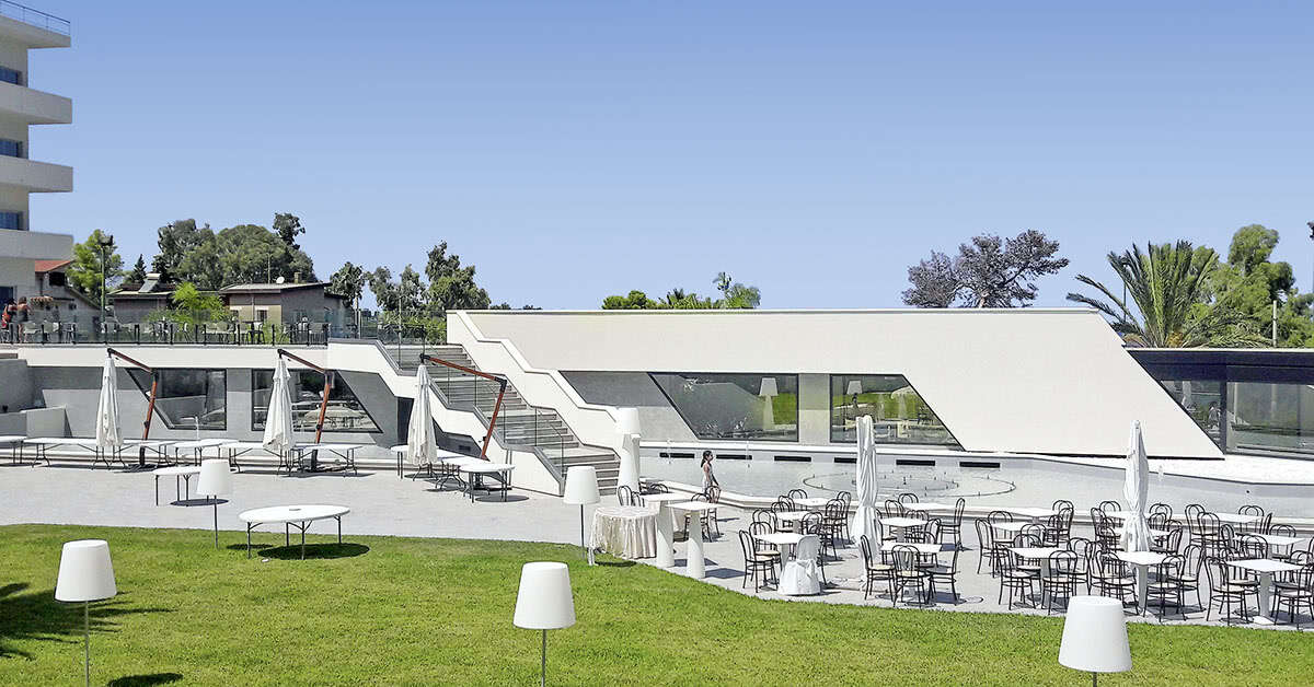 Een foto van het terras bij Hotel Santa Lucia Le Sabbie d’Oro