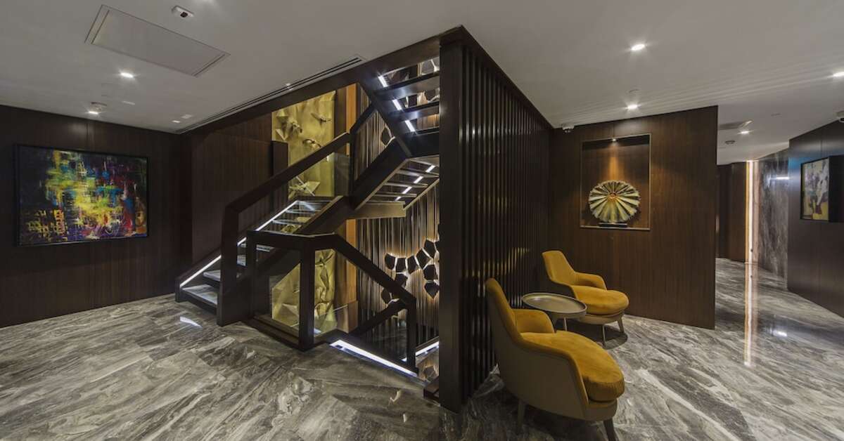 Een foto van het interieur van Naz City Hotel Taksim