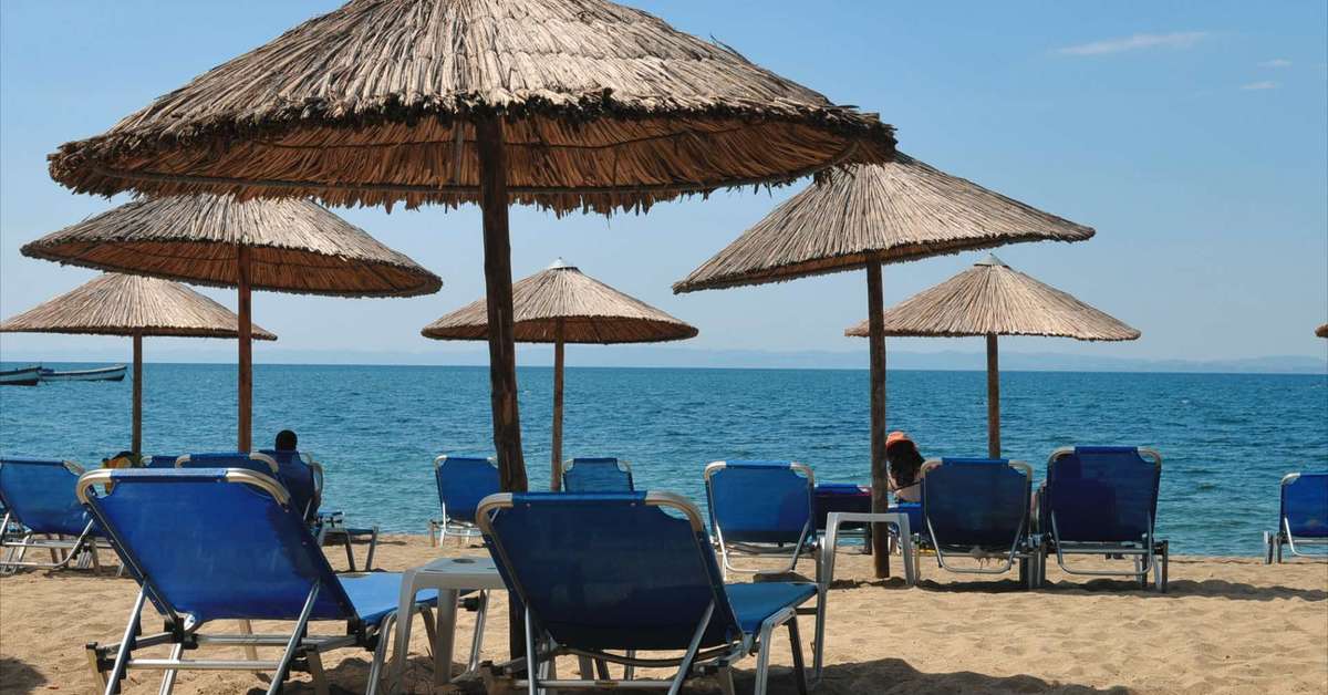 Een foto van het strand bij Possidona Beach