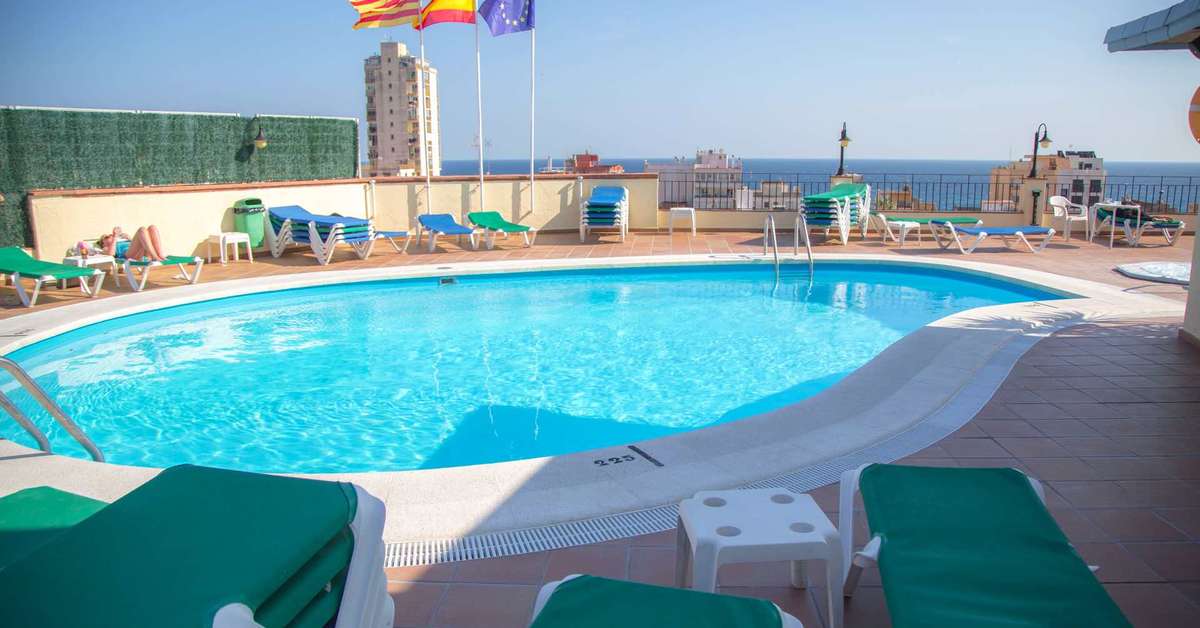 Een foto van een overzicht van Hotel Lloret Santa Rosa