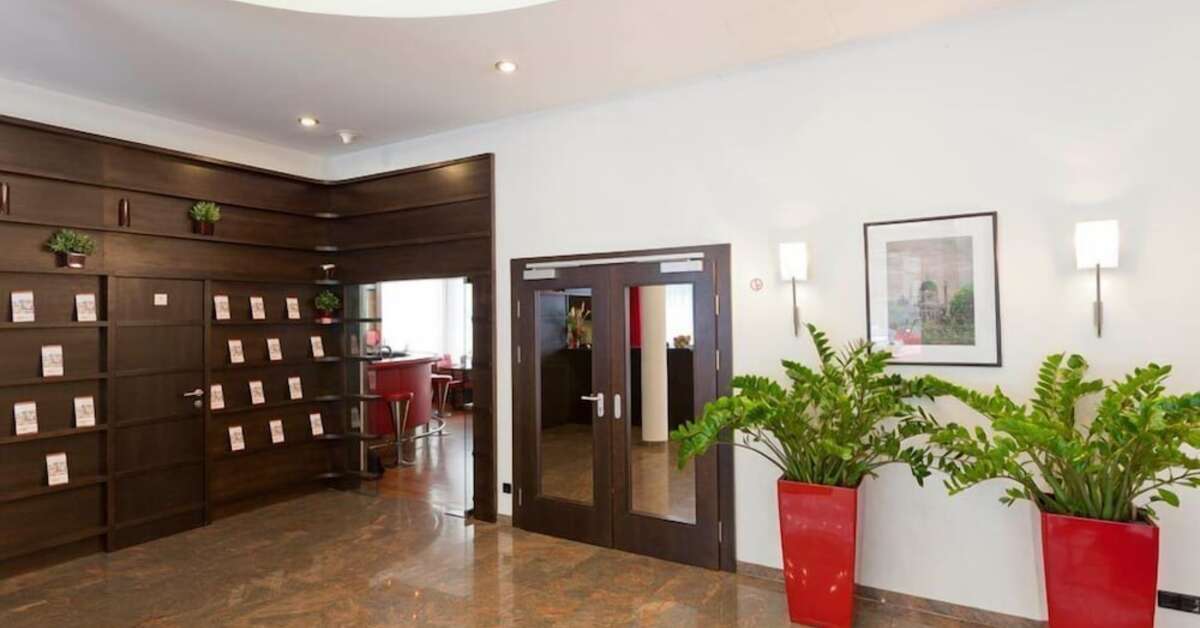 Een foto van het interieur van Hotel Boltzmann