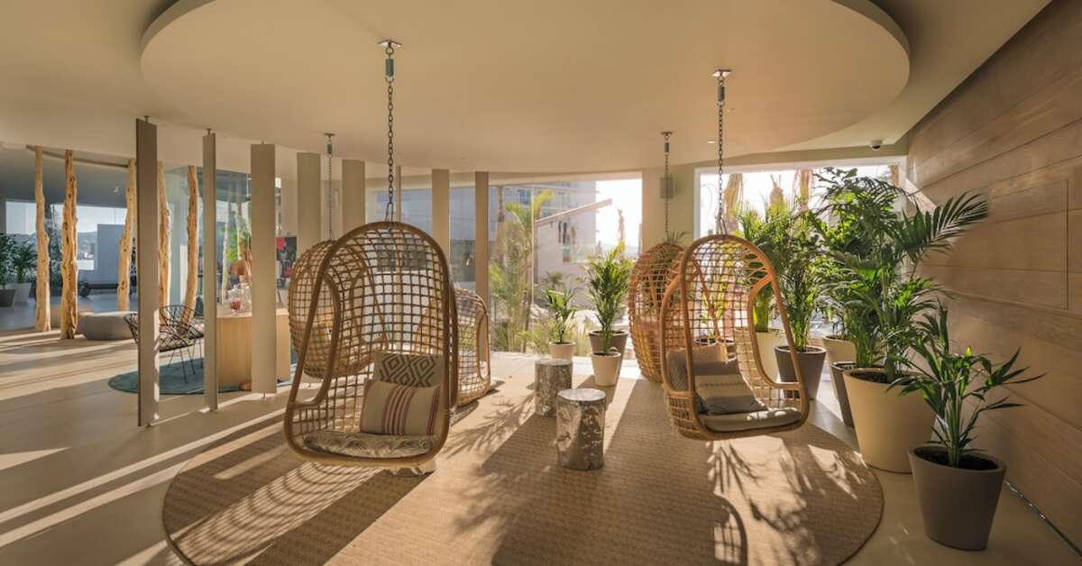 Een foto van het interieur van Amare Beach Hotel Ibiza