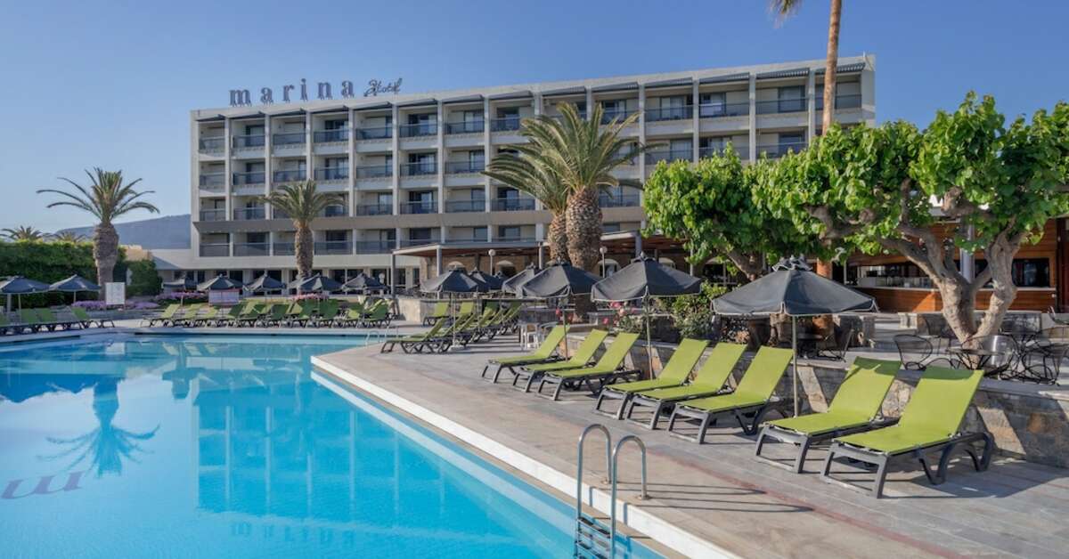 Een foto van het zwembad bij Sol by Melia Marina Beach Crete