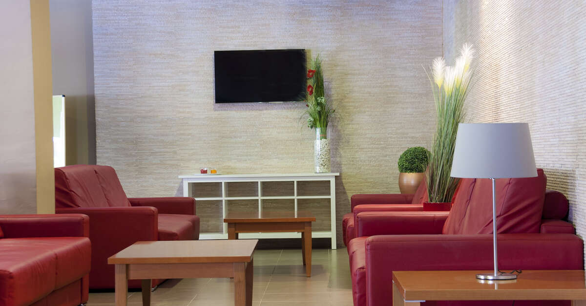 Een foto van het interieur van Hotel Bon Repos