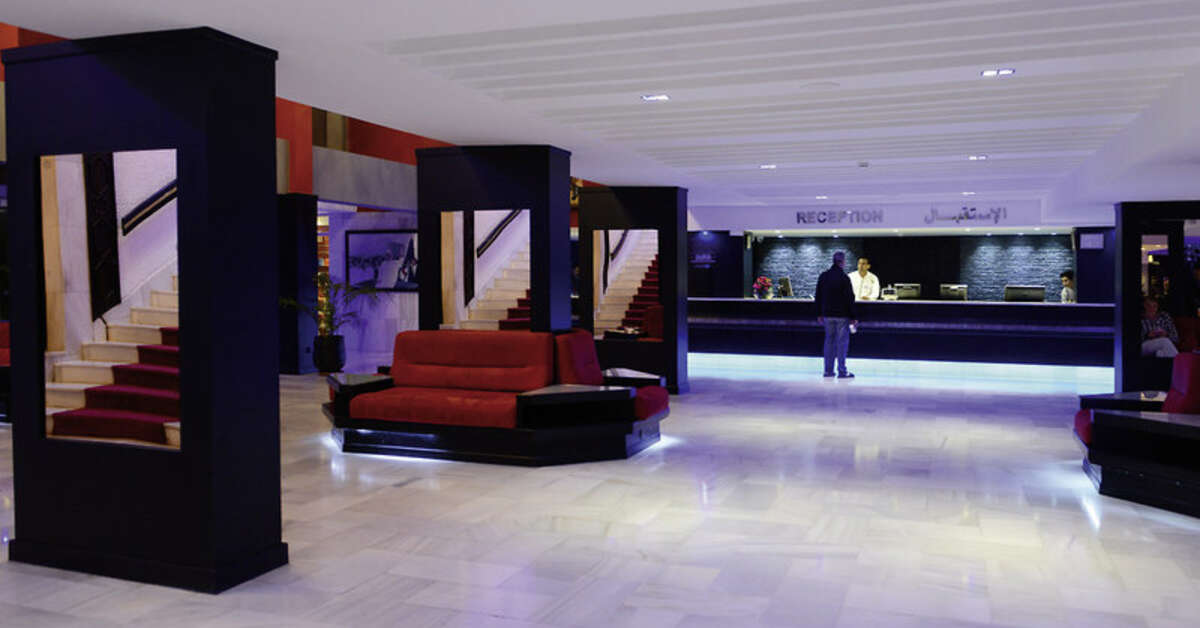 Een foto van het interieur van Anezi Tower
