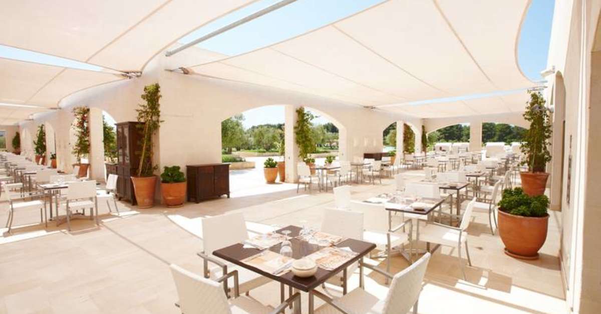 Ein Foto von der Terrasse im Iberotel Makadi Beach