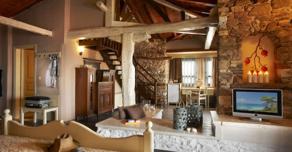 Een foto van het interieur van Acrotel Athena Pallas