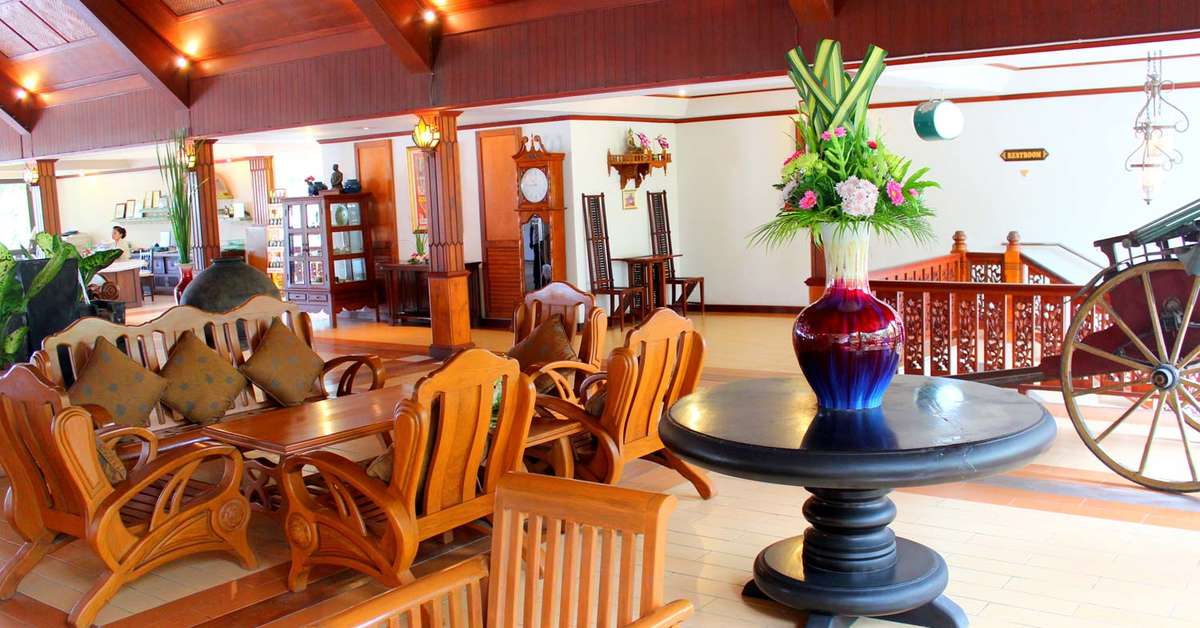 Een foto van het interieur van Banana Fan Sea Resort
