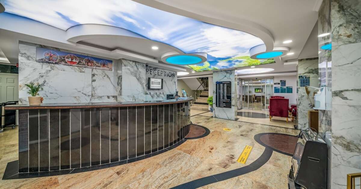 Een foto van het interieur van Arsi Blue Beach Hotel