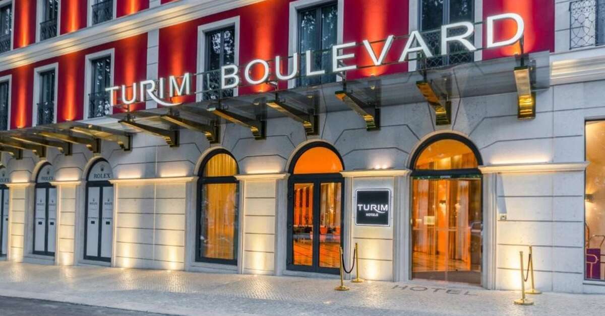 Een foto van de buitenkant van Turim Boulevard Hotel