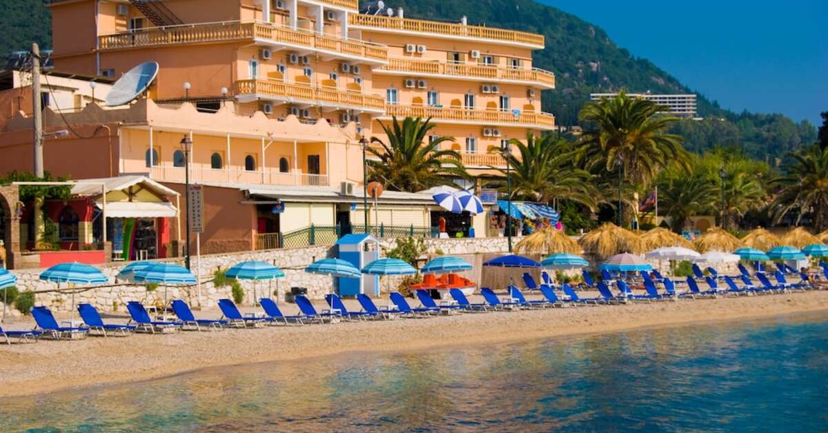 Een foto van het strand bij Potamaki Beach Hotel