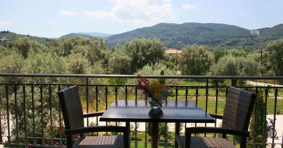 Een foto van het terras bij Christina Studios