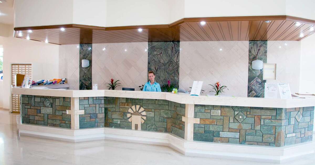 Een foto van het interieur van Marathon Hotel