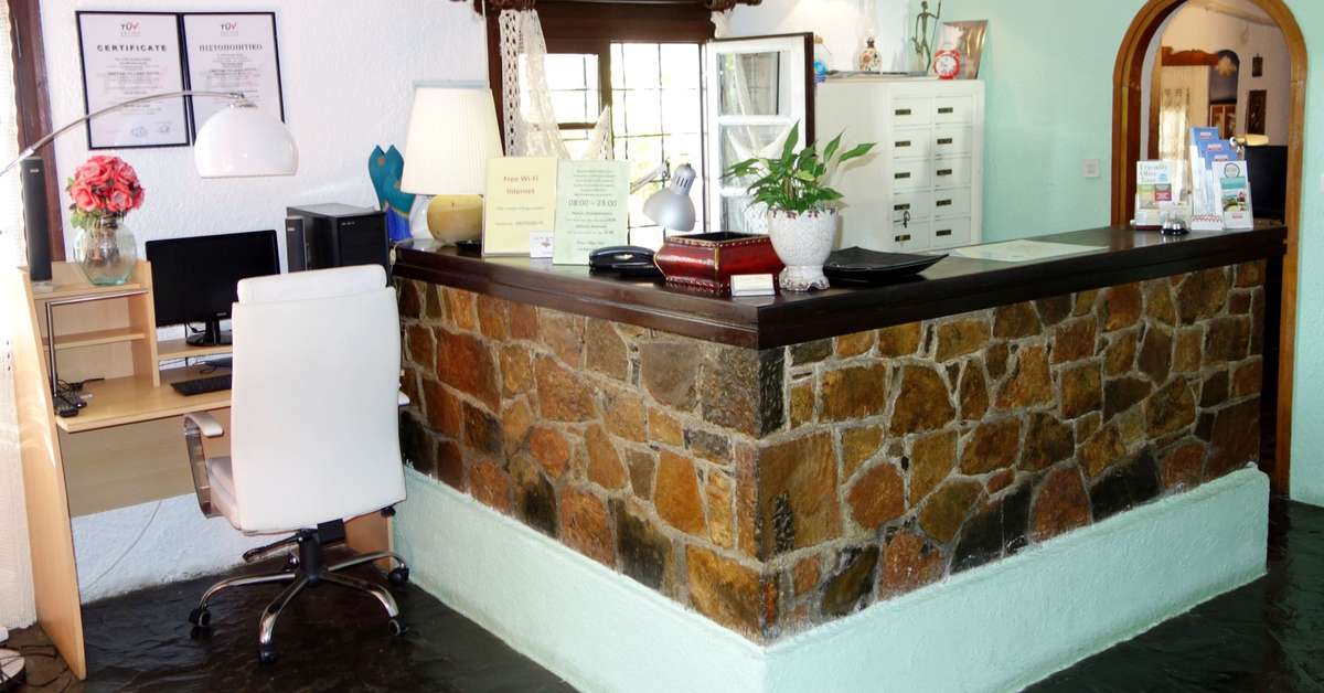 Een foto van het interieur van Cretan Village Hotel