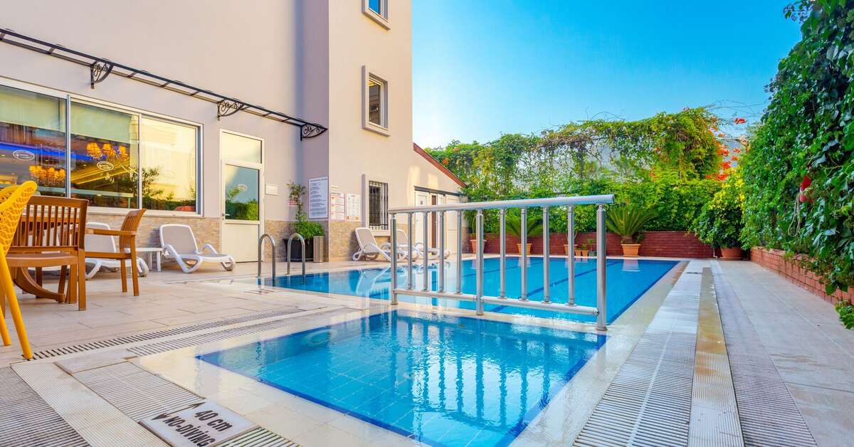 Een foto van het zwembad bij Alanya Beach Hotel