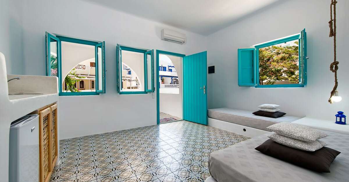 Een foto van het interieur van Appartementen Nissia