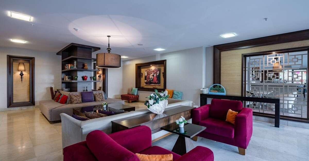 Een foto van het interieur van Palmeras Beach Hotel