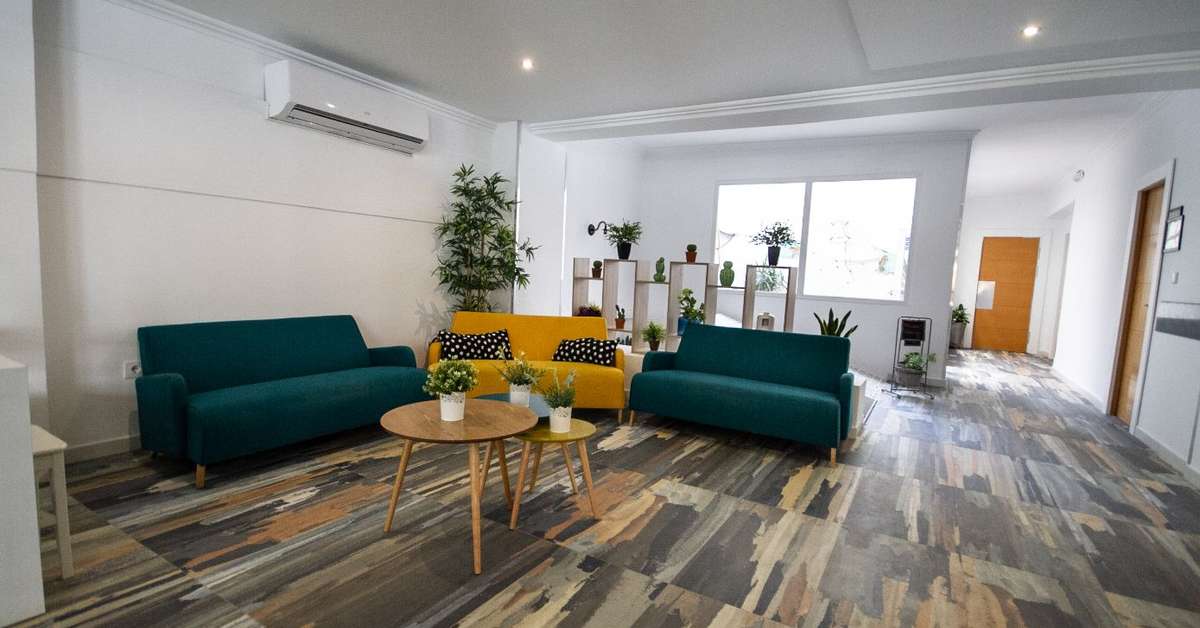 Een foto van het interieur van Teide Hotel