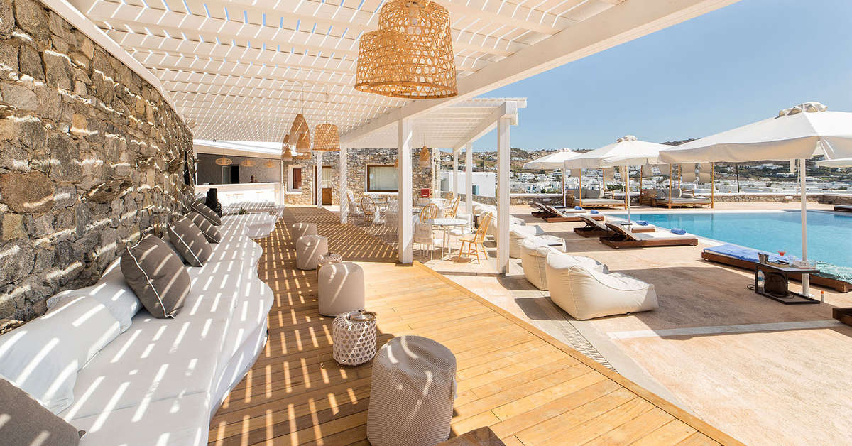 Een foto van het terras bij Osom Resort