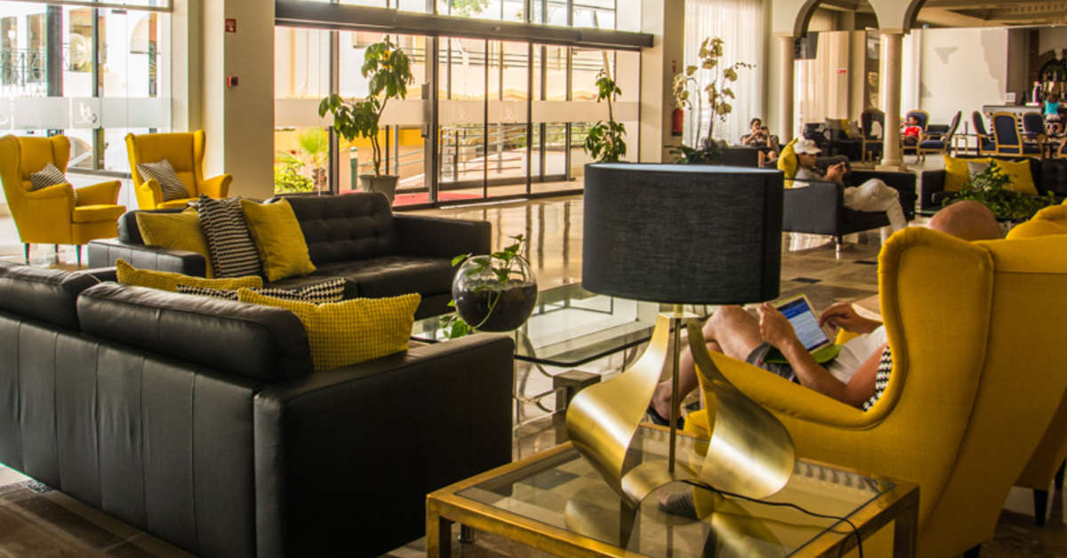 Een foto van het interieur van Luna Hotel da Oura