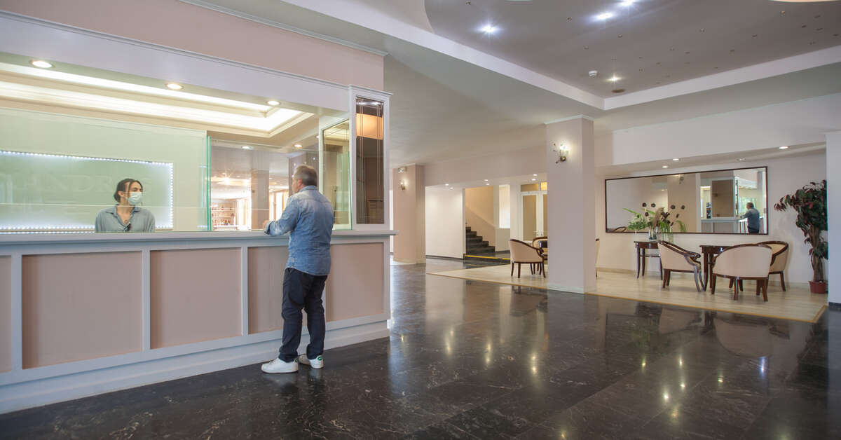 Ein Foto vom Innenbereich im Golden Alexandros Hotel	