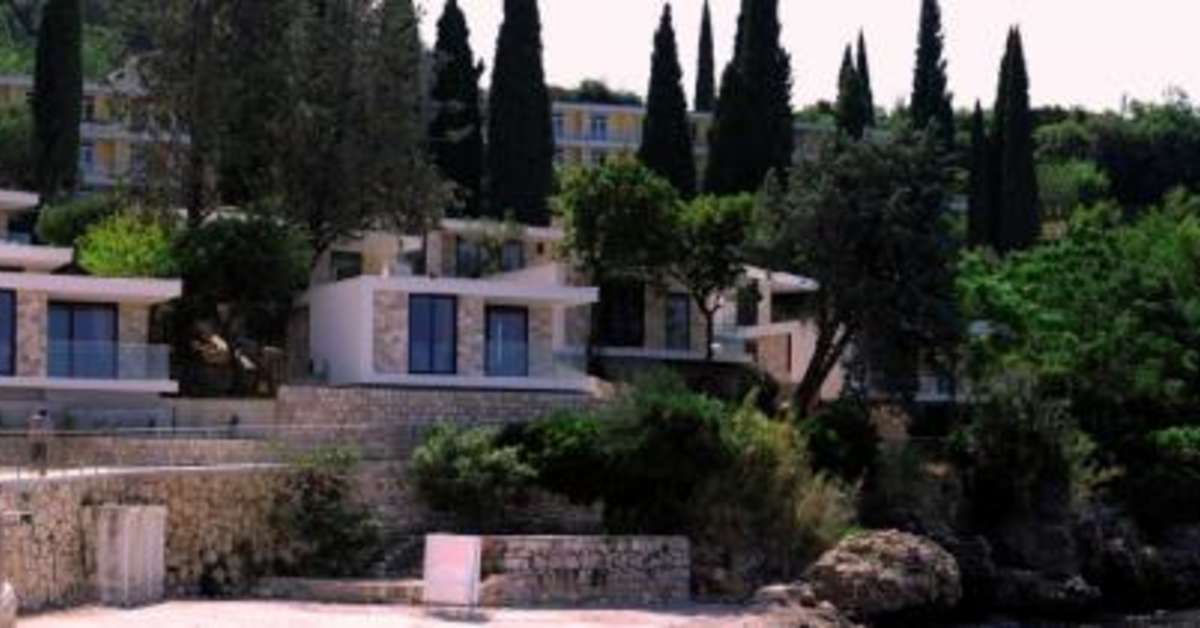 Een foto van de buitenkant van Villas Mlini